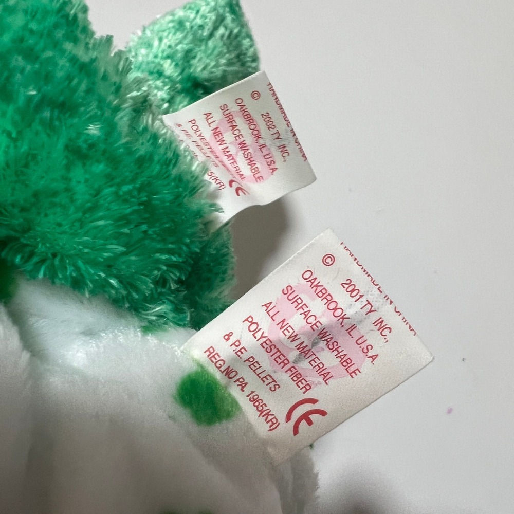 Ty Beanie Babies St Patricks Day Bear Lot Erin Shamrock‎ Clover Luck-e 6pc Set - Picture 10 of 16